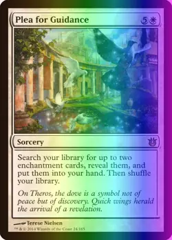 MTG Magic the Gathering Plea for Guidance (24/176) Born of the Gods LP FOIL - Image 1