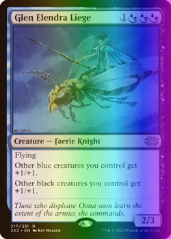 MTG Magic the Gathering Glen Elendra Liege (217/686) Double Masters 2022 LP FOIL - Image 1