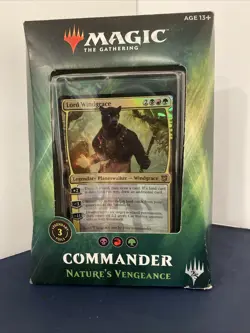 2018 MTG "NATURE'S VENGEANCE" COMMANDER DECK (LORD WINDGRACE) NEW IN BOX - Image 1