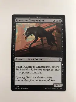 Ravenous Chupacabra MTG Magic the Gathering Card NM Near Mint MKC - Image 1