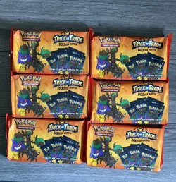 6 x Pokemon TCG Trick or Trade BOOster Bundle 2024 🎃 35 Packs Each 🃏 210 Total - Image 1