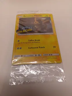 Pokemon TCG Detective Pikachu (Stamped) SM190 Sm Promos Holo Sealed NM - Image 1