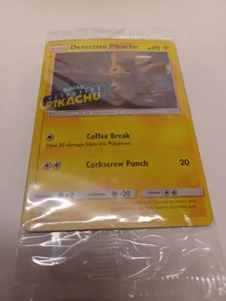 Pokemon TCG Detective Pikachu (Stamped) SM190 Sm Promos Holo Sealed NM - Image 2