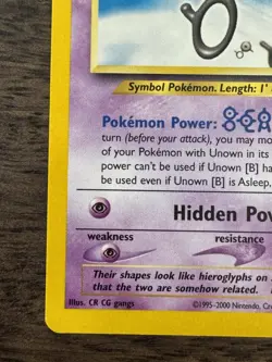 Unown [B] 39/64 Neo Revelation Unlimited - LP+ Pokemon TCG WOTC 2001 - Image 4