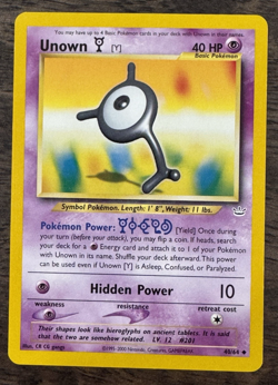 Unown [Y] 40/64 Neo Revelation Unlimited - NM- to LP+ Pokemon TCG WOTC 2001 - Image 1