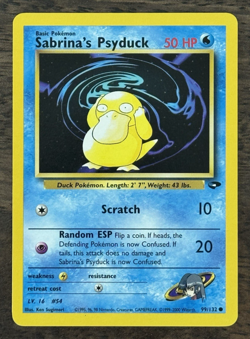 Sabrina’s Psyduck 99/132 Gym Challenge - NM- to LP++ Pokemon TCG WOTC 2000 - Image 1