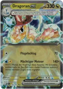 Pokemon Dragoran ex Double Rare Obsidianflammen OBF 159/197 Near Mint Deutsch - Image 1