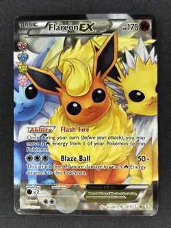 Flareon EX RC28/RC32 - Generations Radiant Full Art Holo Rare Pokemon Card - LP - Image 1