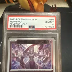 Pokemon TCG Mewtwo Sva Holo Japanese No. 150 PSA 10 Gem MT - Image 3