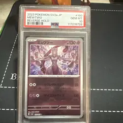 Pokemon TCG Mewtwo Sva Holo Japanese No. 150 PSA 10 Gem MT - Image 4