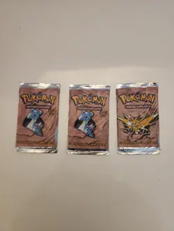 Pokemon Fossil Packs Wizard Of The Coast Lot Of 3 Total Combind Wight 63.27 Gm - Image 2