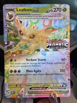 Leafeon ex 006/131 Pokemon TCG S&V Prismatic Evolutions Stamped Promo NM - Image 1