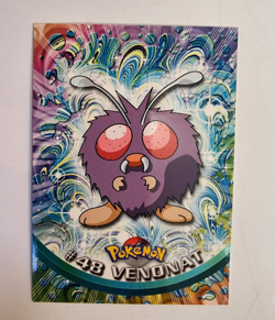 1999 Topps Pokemon #48 Venonat TV Animation Edition Series 1 Blue Logo - Image 1