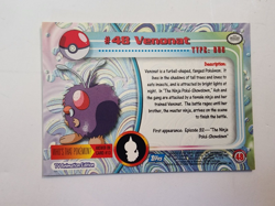 1999 Topps Pokemon #48 Venonat TV Animation Edition Series 1 Blue Logo - Image 2