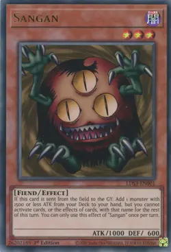 Yugioh Sangan LDS3-EN001 Ultra Rare 1st Edition NM - Image 1