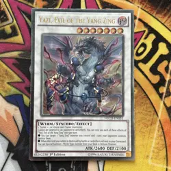 Yazi, Evil Of The Yang Zing NECH-EN051 Ultimate Rare 1st Edition LP Yu-Gi-Oh - Image 1