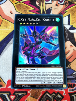CXyz N.As.Ch. Knight led9-en004 1st Edition (NM+) Super Rare Yu-Gi-Oh! - Image 1