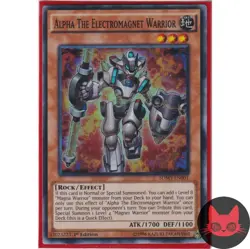 Yugioh Alpha The Electromagnet Warrior SDMY-EN001 Super Rare 1st Edition NM - Image 1