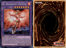 Yugioh El Shaddoll Grysta MP15-EN160 or NECH-EN048 Secret Rare 1st Edition - Image 1