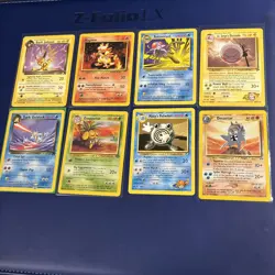 Pokemon Card Lot Base Set Fossil Team Rocket Jolteon golduck Omastar Magmar - Image 1