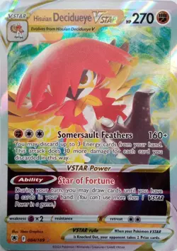 084/189 HISUIAN DECIDUEYE VSTAR ULTRA RARE ASTRAL RADIANCE POKEMON CARD - Image 1