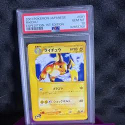 PSA 10 Raichu #081 1st Edition Expedition Japanese Gem Mint Graded Card - Image 1