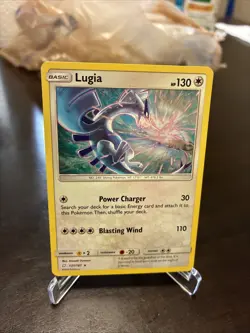 Pokemon Card Lugia Blasting Wind Power Charger Basic 130 HP - Image 1