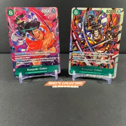 Kouzuki Oden OP02-030 Alt Art SR (BOTH CARDS) One Piece TCG English - Image 1