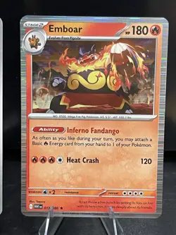Tepig, Pignite, And Emboar Pokemon Cards White Flare - Image 4