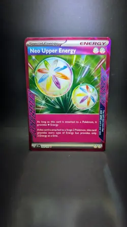 Neo Upper Energy 162 Holo Foil Card Temporal Forces Near Mint Condition - Image 1