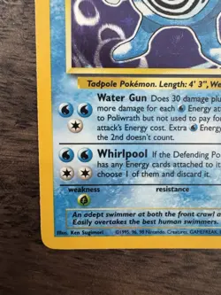 Poliwrath Holo 13/102 Base Set - LP-/MP+ PSA 6-7 condition Pokemon Card WOTC - Image 4