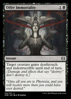 x4 Offer Immortality - Foil C MTG Phyrexia: All Will Be One M/NM, English - Image 1
