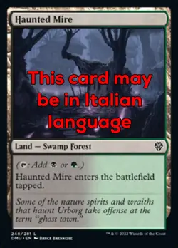 MTG HAUNTED MIRE FOIL EXC - PANTANO INFESTATO 248 - DMU - MAGIC - Image 1