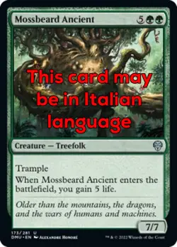 MTG MOSSBEARD ANCIENT FOIL EXC - BARBAMUSCHIO ANTICO 173 - DMU - MAGIC - Image 1