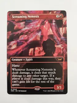 MTG - DSK - Screaming Nemesis (Borderless) Near Mint #348 - Image 1