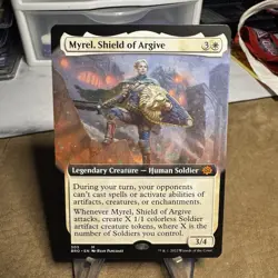 Myrel, Shield of Argive (Extended Art) The Brothers' War Regular - Image 1