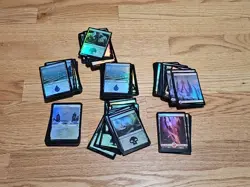 Lot of 300 FOIL Basic Lands, Including Snow-Covered MTG Magic NM-LP - Image 1