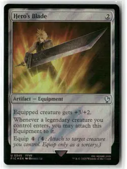 Hero's Blade (Surge Foil) Commander: Final Fantasy Foil - Image 1