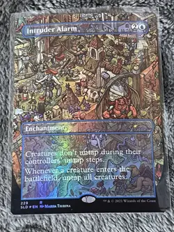 MTG Intruder Alarm (Borderless Foil) Secret Lair Drop Series NM - Image 1