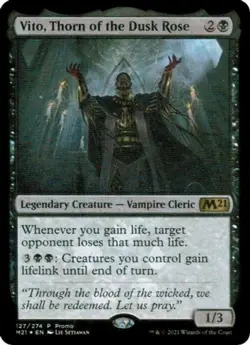 1x Vito, Thorn of the Dusk Rose - Foil - Big Box Store Promo Light Play, English - Image 1