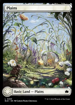 4x (263) Plains - FULL ART Land MTG Bloomburrow NM Magic Regular - Image 1