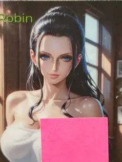 T 50 Nico Robin One Piece Spicy Towel Lonestar Customs Waifu S3 BB Topless Card - Image 3