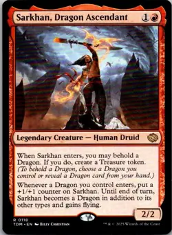 Sarkhan, Dragon Ascendant Tarkir: Dragonstorm MTG NM - Image 1