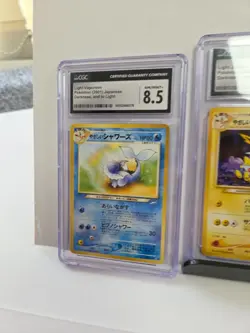 CGC Pokemon Bundle Light Vaporeon Jolteon Flareon Japanese Neo Destiny 8 8.5 7.5 - Image 2