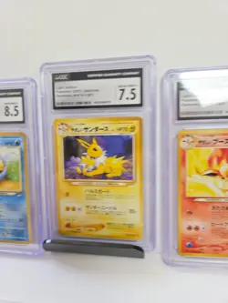 CGC Pokemon Bundle Light Vaporeon Jolteon Flareon Japanese Neo Destiny 8 8.5 7.5 - Image 3