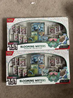 Pokemon Scarlet And Violet 151 Blooming Waters Premium Collection Lot of 2 - NEW - Image 1