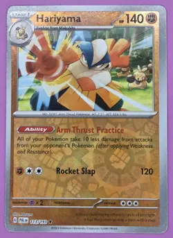 POKEMON Card - Hariyama 113/193 - Reverse Holo - Paldea Evolved - NM - Image 1