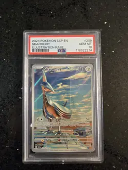 Pokemon TCG Skarmory 209/191 Surging Sparks PSA Gem Mint 10 - Image 1