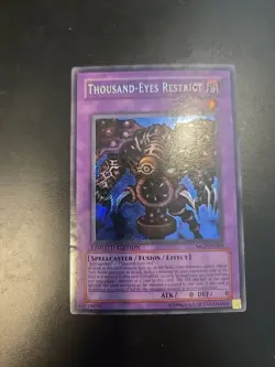 Yugioh Thousand-Eyes Restrict MC1-EN004 Secret Rare Trading Card LP - Image 2