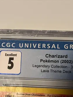 2002 Pokemon Charizard 3/110 Legendary Non Holo Rare CGC 5 Lava Theme Deck - Image 2